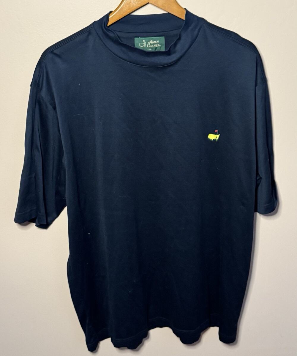Amen Corner Masters Tournament T-Shirt Mens XL Navy Blue Pima Cotton